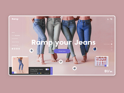 Ramp accessories app design branding clothing design ecommerce ecommerce shop minimal typography ui ux web website