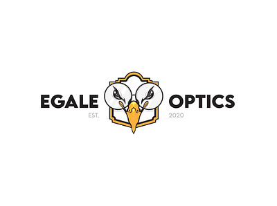 EAGLE OPTIC FINAL branding eagle logo flat illustration logo optics vector