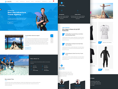 Sail - Scuba diving HTML template