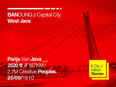 Bandung bandung city helvetica infographic typography