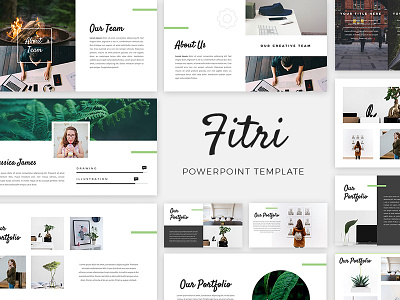 Fitri PowerPoint Template creative presentation pitch deck powerpoint presentation template