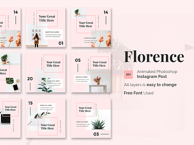 Florence - Animated Instagram Posts Template