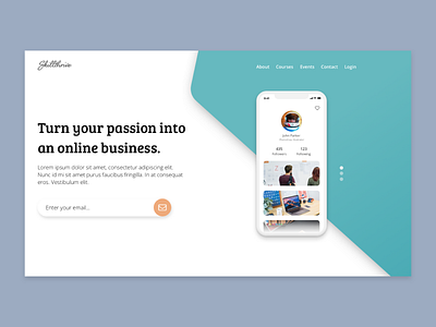 Skillthrive Landing Page landing page sketch web design