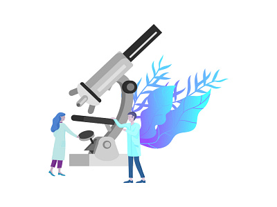 microscope icon illustration