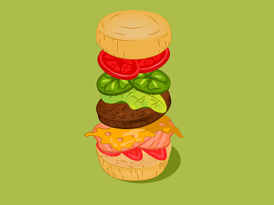 Burger burger design food graphic design illustration vector