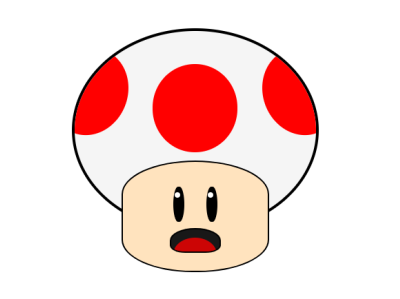 Toad made with CSS css design doodle doodles mario nintendo toad