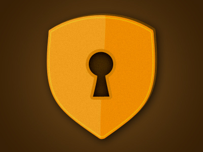 Shield Lock gold hole key lock security shield wtf