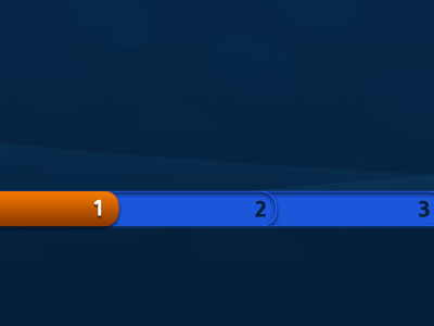 Stepbar bar blue interface orange ui