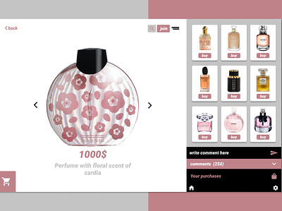 perfume website shaghf ui uiuk uiux ux uxui web webdesign website