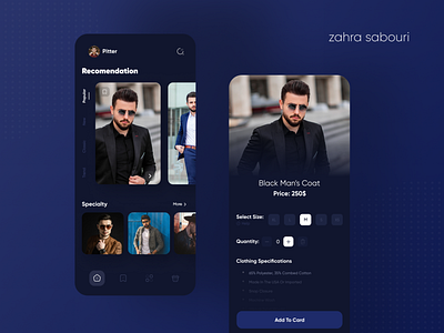 shop application addcard app application branding buy coat design filter graphic design home homepage idea main mainpage model modeling shop shopping ui ux