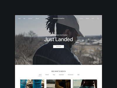 Clothing E-Commerce │ Gracechapel clothes clothing concept design ecommerce minimal ui uiux ux webdesign website