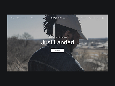 Clothing E-Commerce Homepage│ Gracechapel clothes concept design ecommerce homepage ui uiux ux website website design
