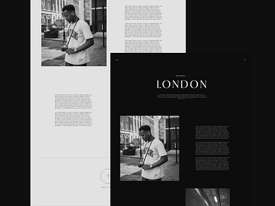 Moment Photography │ London - Journey article concept description design minimal photography ui uiux ux webdesign website