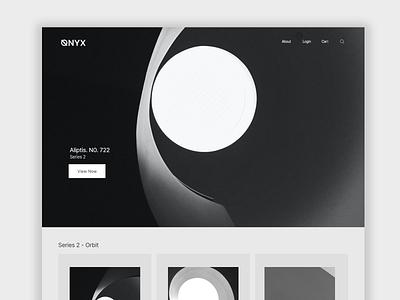 Onyx - Poster Ecommerce Website