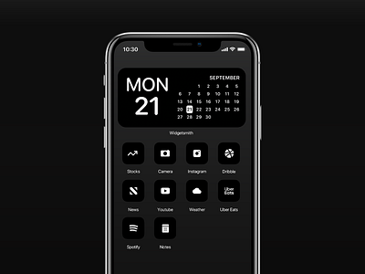 IOS 14 Minimalistic Icon Pack - Dark forsale icons iconset ios ios14 iosicon minimal minimalism minimalist mobile mobile app mobile ui modern sale
