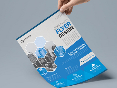 Corporate flyer design project creative design flyer design vector