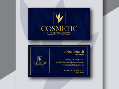 Business card design for cosmetic company branding business card creative creative logo design logo logo design vector