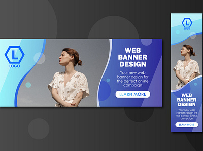 Web banner design project creative design vector webbanner