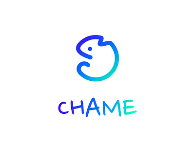 Chame Logo 3 chameleon illustrator logo