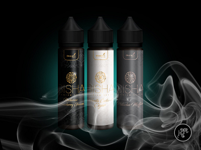 Omerta e-liquid series label design black brand design branding e liquid label label design mockup product vaping