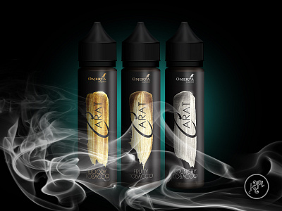 Omerta e-liquid series label design black brand design branding e liquid label label design mockup product vaping