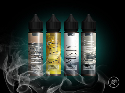 Omerta e-liquid series label design black brand design branding e liquid label label design mockup product vaping