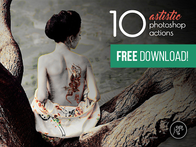 10 free artistic Photoshop Actions actions adobe art artistic design download free freebie photoshop