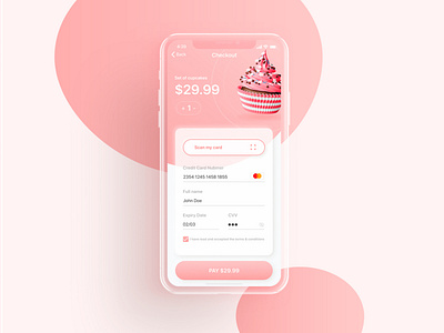 #002 Credit Card Checkout cake checkout dailyui dailyui 002 design inspiration uidesign uiux webdesign