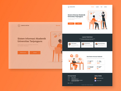 Redesign - Web SIAKAD Universitas Tanjungpura design minimal redesign siakad siakaduntan ui universitastanjungpura untan web web design web ui webdesign website