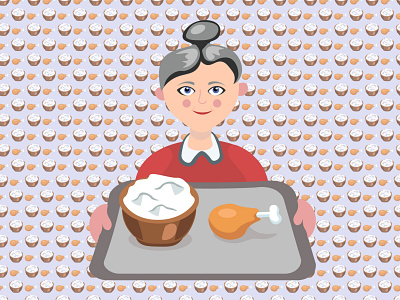 Healthy eating design eating eatingillustration grandma grandmaillustration graphic design healthyeating healthyeatingillustration healthyillustration illustration