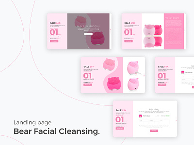 Landing Page - Bear Facial Cleansing Order app cosmetic daily ui daily ui challenge landing page ui ux