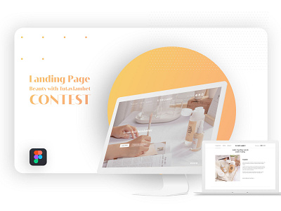 Landing Page - Beauty Contest with TTLH app cosmetic daily ui daily ui challenge design illustration landing page logo ui ux