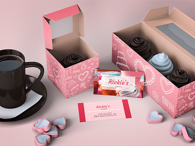 Rickie's Bakery Business Card Design (Daily UI)