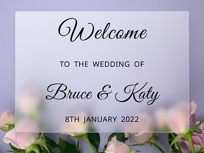 Digital Wedding Invitation Signage app design dailyui invitation template wedding design wedding template