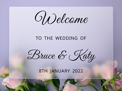 Digital Wedding Invitation Signage