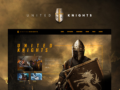 United Knights dark game knight website