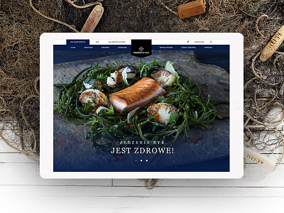 Marine Harvest Polska clean ecommerce fish minimal salmon shop web design webdesign website