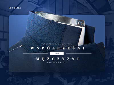 Bytom - Polish men's clothing brand bytom clean ecommerce luxury shop ui web design website