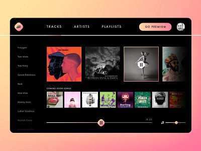 Music app concept