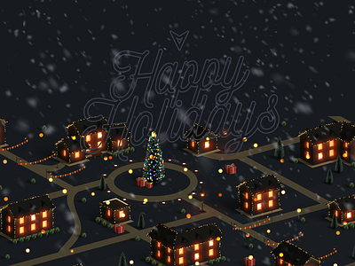 Happy Holidays! 2020 christmas greetings happy holidays happy new year neon night vensko winter wishes