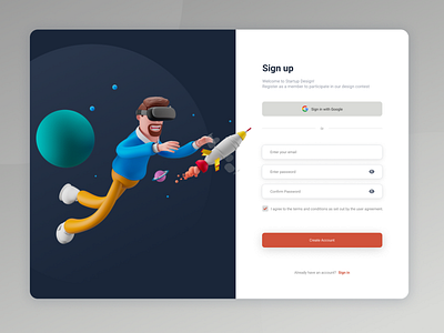 Daily UI design challenge #1 adobe xd design figma illustration sign in sign up ui ui design ux