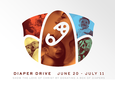 Diaper Drive branding christian graphic design event poster promotional design