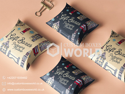 Pillow Packaging Boxes customprintedboxes pacakgingboxes pillow mockup