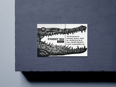 Business card to the director of the zoo animal business card design drawing idea identity illustration polygraphy zoo