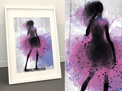 "Watercolor fashion" by Masha Van for Intalence Art, Path 2