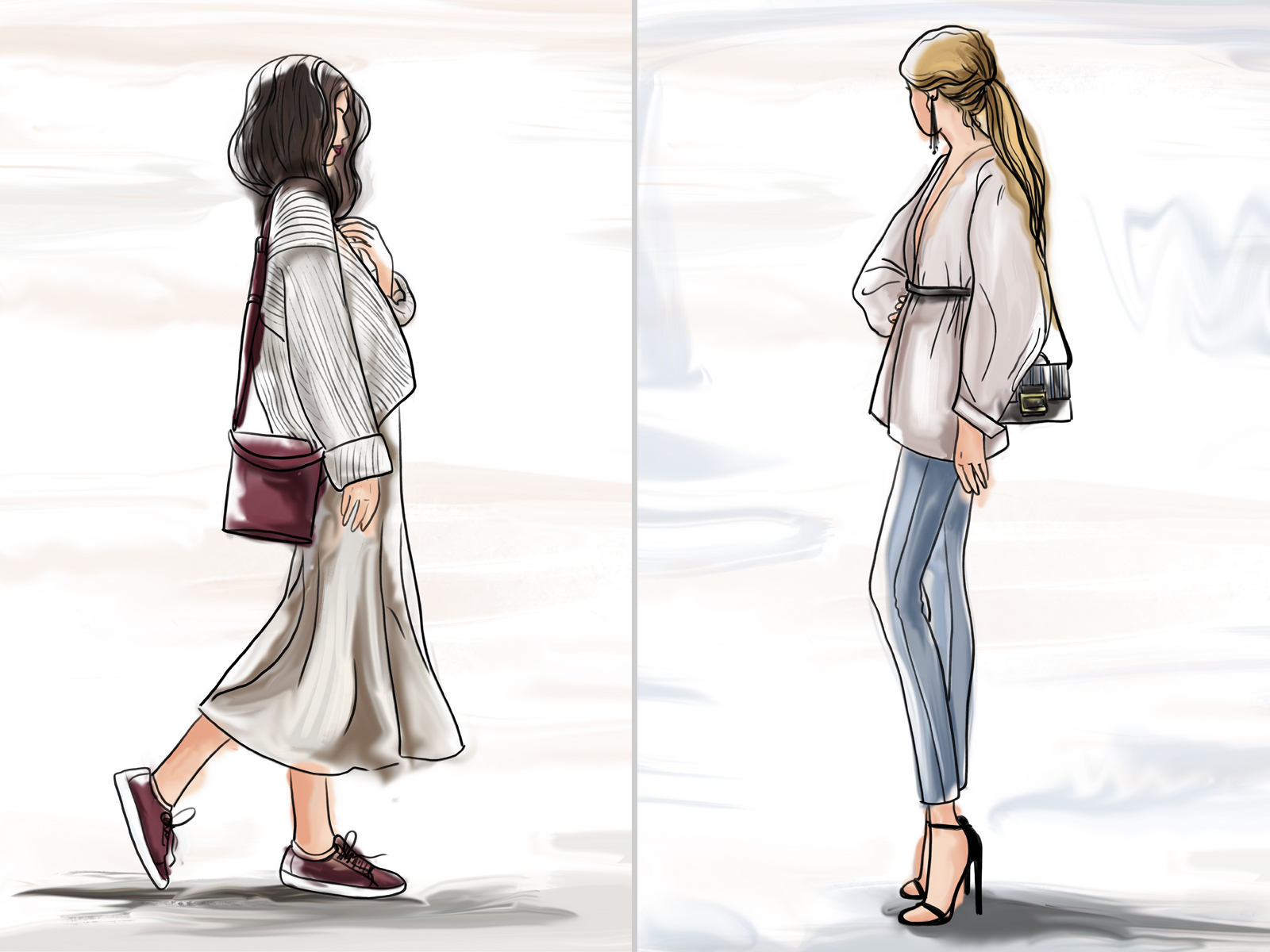 Street Style Fashion Illustrations on Behance