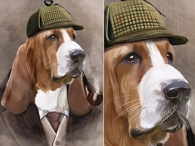 "Sherlock Holmes" by Masha Van for Intalence Art