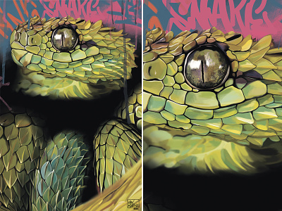 Snake animal art artwork digital digital art digital illustration drawing illustration print zoo