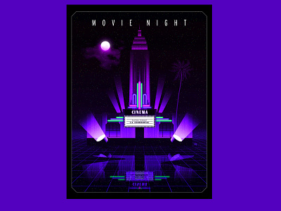 Movie night Poster design