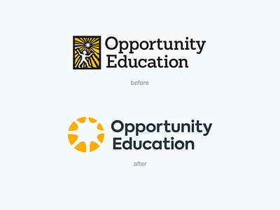 Opportunity Education branding education graphic design icon logo